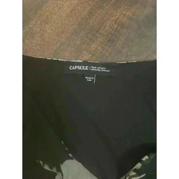 Capsule Women’s 10 Black Floral Empire Waist Knee Length‎ Sheath Dress - Picture 8 of 11